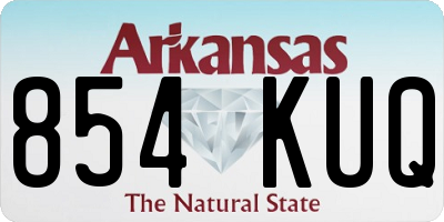 AR license plate 854KUQ