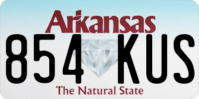 AR license plate 854KUS