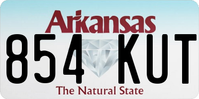 AR license plate 854KUT