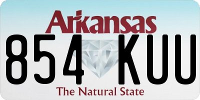 AR license plate 854KUU
