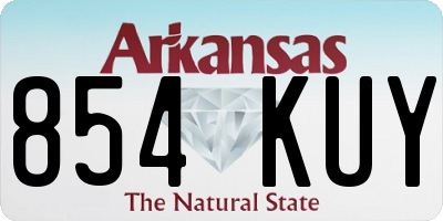 AR license plate 854KUY