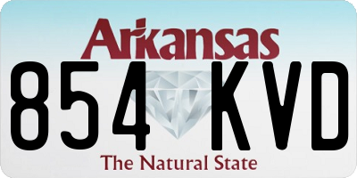 AR license plate 854KVD