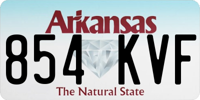 AR license plate 854KVF