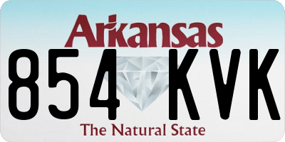 AR license plate 854KVK