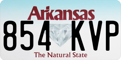 AR license plate 854KVP