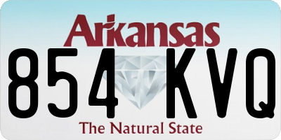 AR license plate 854KVQ