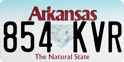AR license plate 854KVR