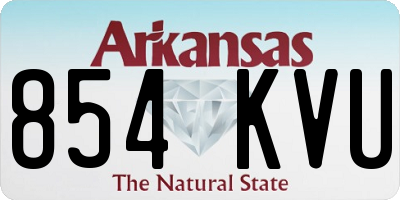 AR license plate 854KVU