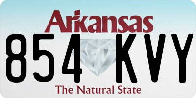 AR license plate 854KVY
