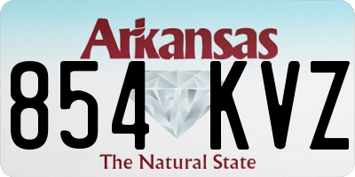 AR license plate 854KVZ