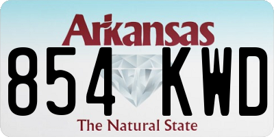 AR license plate 854KWD