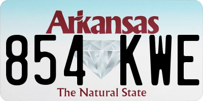 AR license plate 854KWE