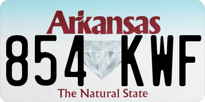 AR license plate 854KWF