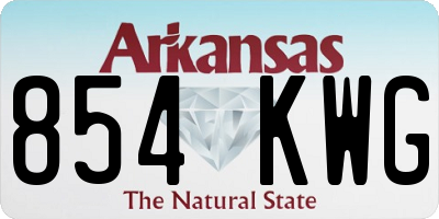 AR license plate 854KWG