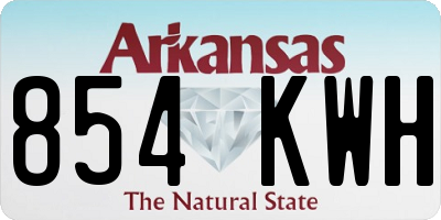 AR license plate 854KWH