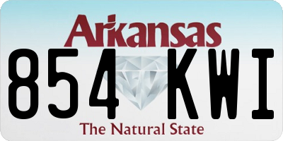 AR license plate 854KWI