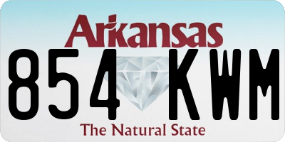 AR license plate 854KWM