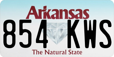 AR license plate 854KWS
