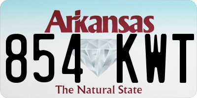 AR license plate 854KWT