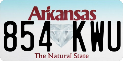 AR license plate 854KWU