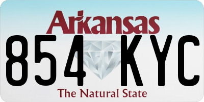 AR license plate 854KYC