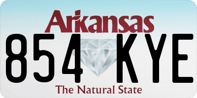 AR license plate 854KYE