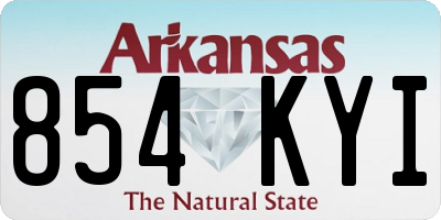 AR license plate 854KYI