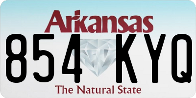 AR license plate 854KYQ