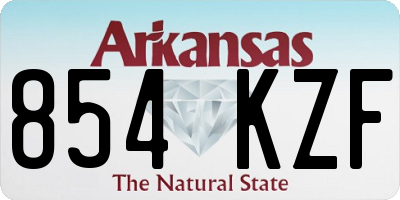 AR license plate 854KZF