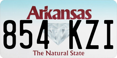AR license plate 854KZI