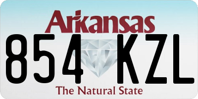 AR license plate 854KZL