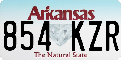 AR license plate 854KZR
