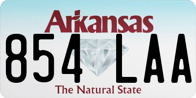AR license plate 854LAA
