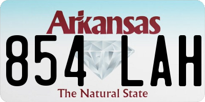 AR license plate 854LAH