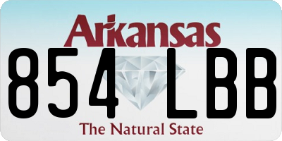AR license plate 854LBB