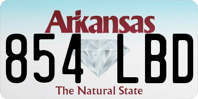 AR license plate 854LBD