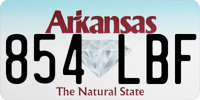 AR license plate 854LBF