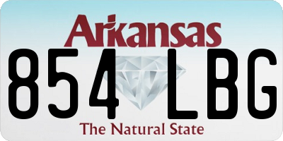 AR license plate 854LBG