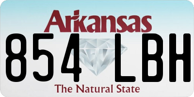 AR license plate 854LBH