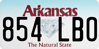 AR license plate 854LBO