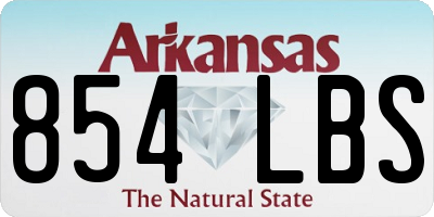 AR license plate 854LBS