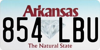 AR license plate 854LBU