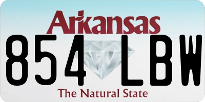 AR license plate 854LBW