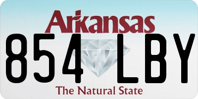 AR license plate 854LBY