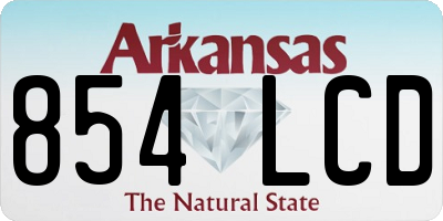 AR license plate 854LCD
