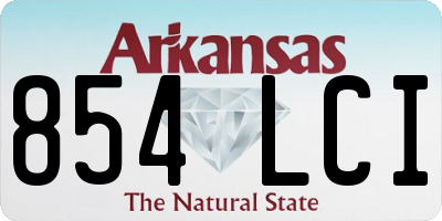 AR license plate 854LCI
