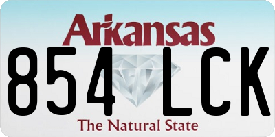 AR license plate 854LCK