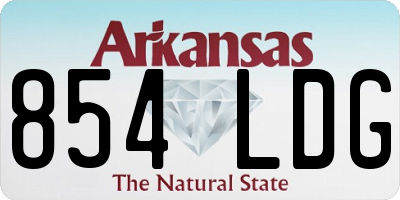 AR license plate 854LDG