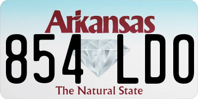 AR license plate 854LDO