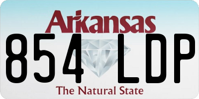 AR license plate 854LDP